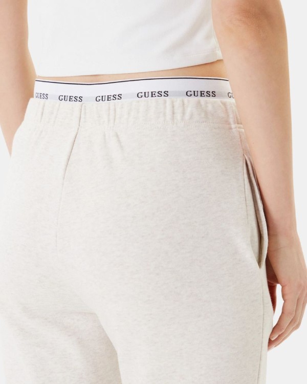 Calças de Fato de Treino Mulher GUESS Bege O5RB01 KCO31
