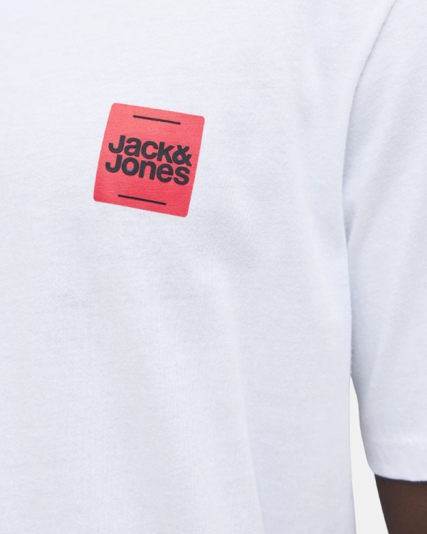T-shirts Manga curta Homem JACK AND JONES Branco 12279100 BRANDY