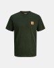 T-shirts Manga curta Homem JACK AND JONES Verde 12279100 BRANDY