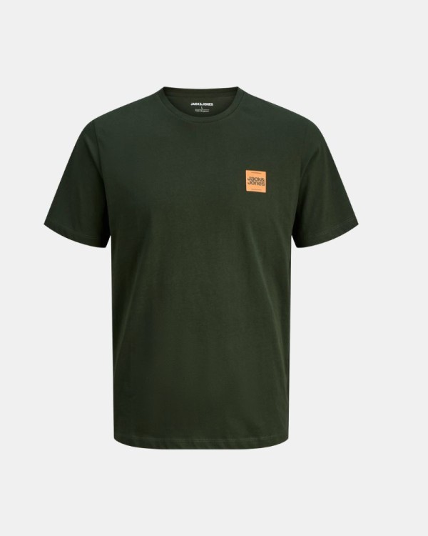 T-shirts Manga curta Homem JACK AND JONES Verde 12279100 BRANDY
