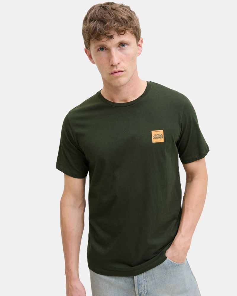  Camisetas Manga corta Hombre JACK AND JONES Verde 12279100 BRANDY