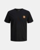 T-shirts Manga curta Homem JACK AND JONES Negro 12279100 BRANDY