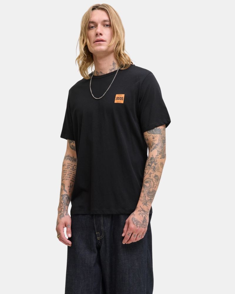  Camisetas Manga corta Hombre JACK AND JONES Negro 12279100 BRANDY