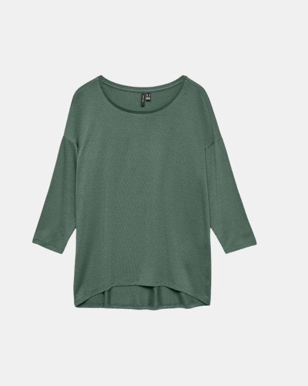 T-shirts Manga comprida Mulher VERO MODA Verde 10334576 AVA