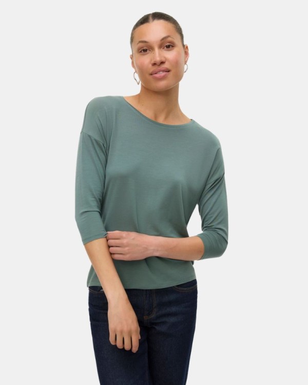 T-shirts Manga comprida Mulher VERO MODA Verde 10334576 AVA