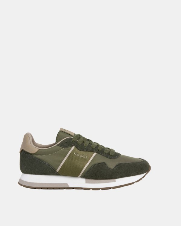 Zapatillas Bajas Hombre HACKETT Verde HMS200033 KESTON HERITAGE