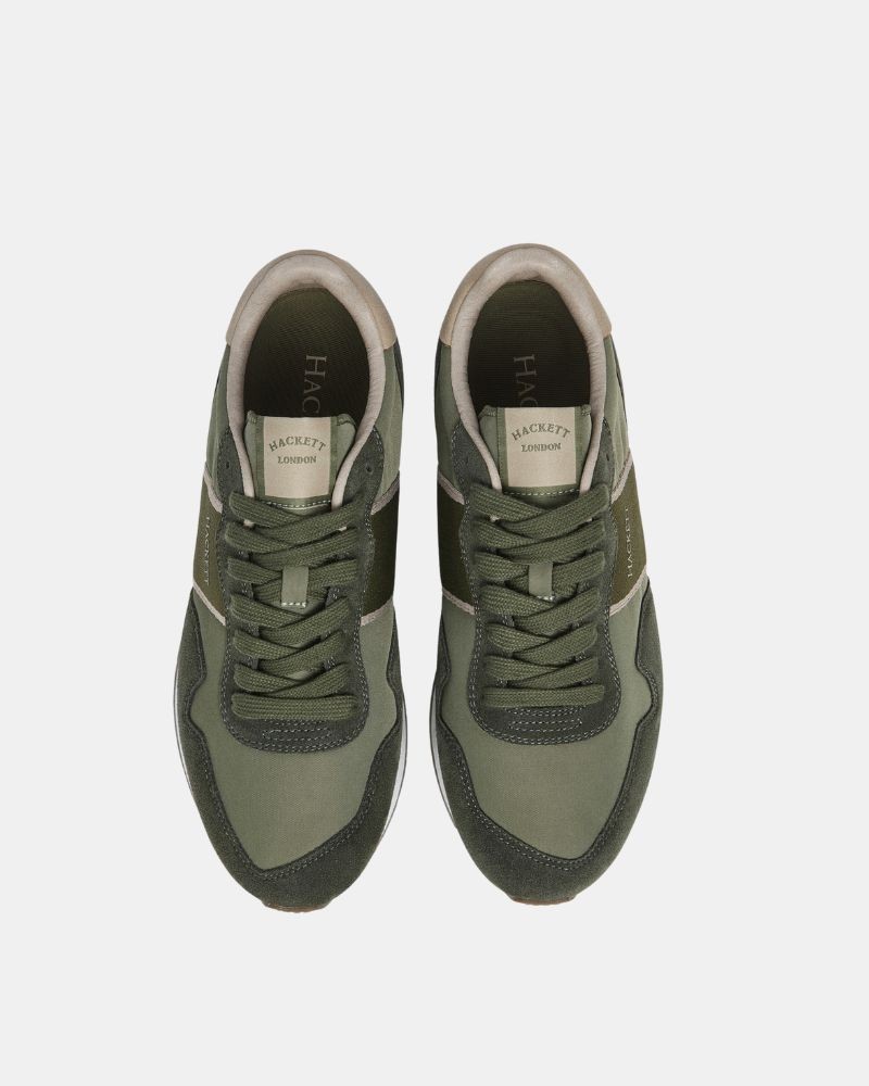 Zapatillas Bajas Hombre HACKETT Verde HMS200033 KESTON HERITAGE