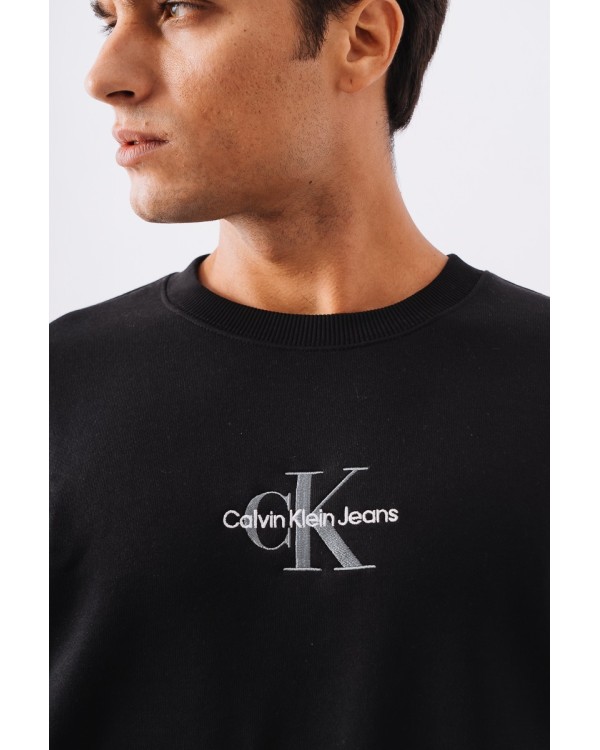 CALVIN KLEIN J30J320837BEH CREW NECK Sudaderas Manga larga Sin capucha Hombre Negro