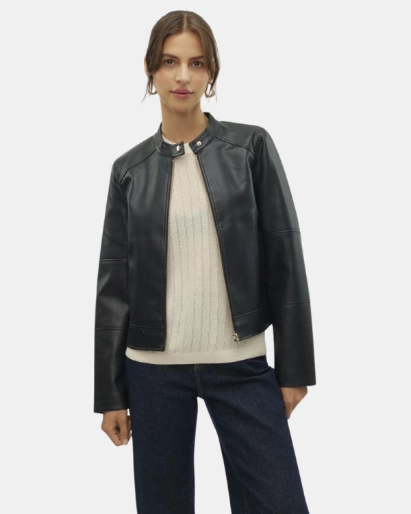  Abrigos Manga larga Cazadora Mujer VERO MODA Negro 10310415 DIXIEMARIA