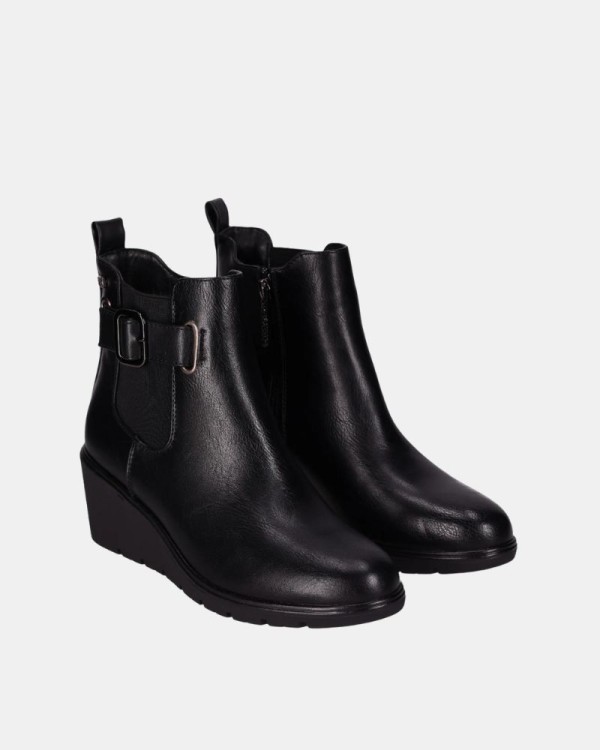  Botines Bajos Mujer CHIKA 10 Negro CLAKISA 03