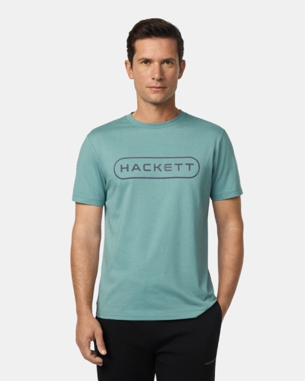  Camisetas Manga corta Hombre HACKETT Verde HM5000007 HS ESSENTIAL TEE