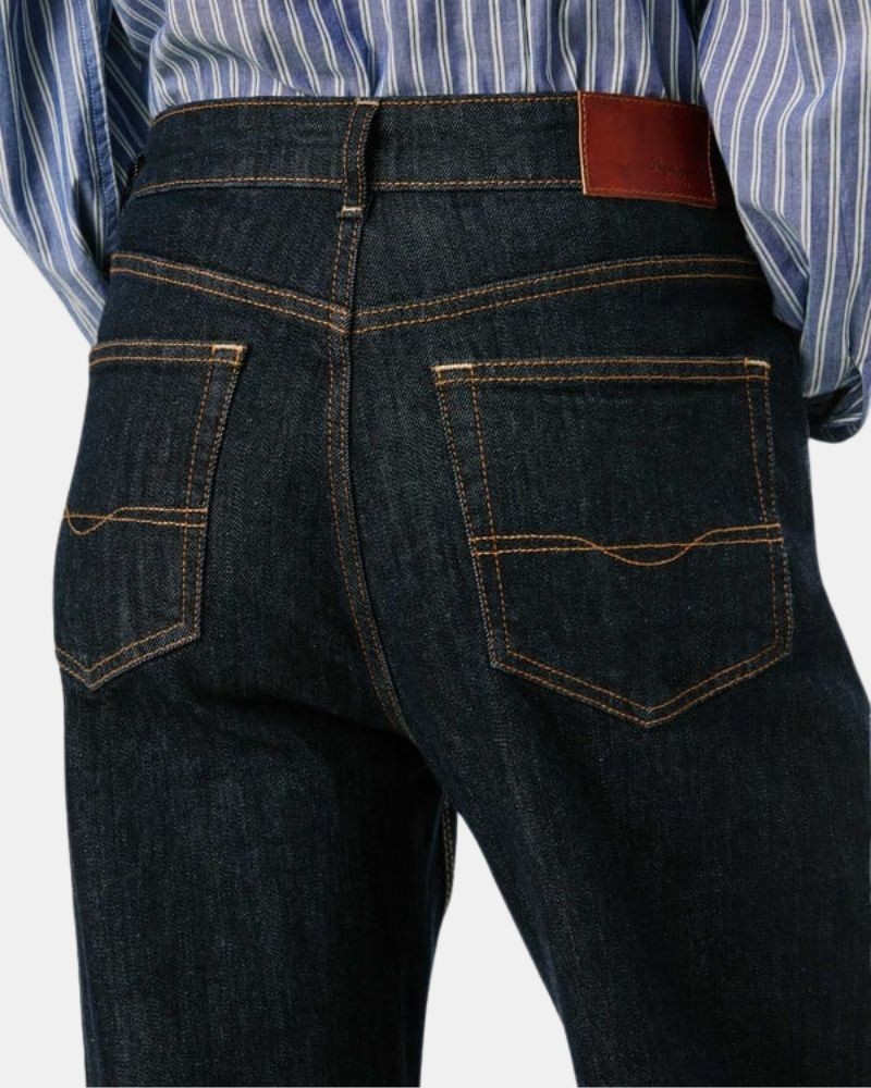  Pantalones Vaqueros Largos Mujer PEPE JEANS Azul PL20473186CB STRAIGHT JEANS