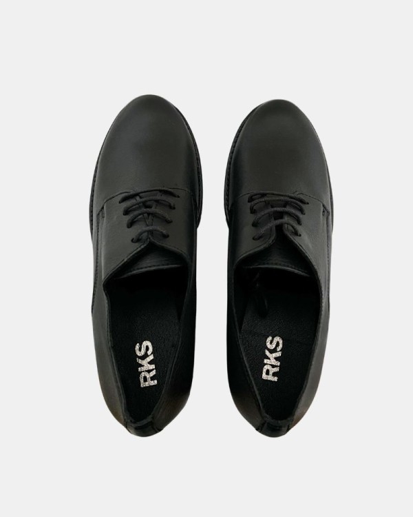  Zapatos Mocasines Mujer RKS Negro 820812