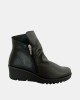 Botines de piel Bajos Mujer RKS Negro MIA10