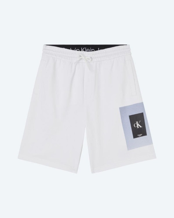 CALVIN KLEIN J30J320905YAF BOX HWK SHORT Calções de Fato de Treino Homem Branco