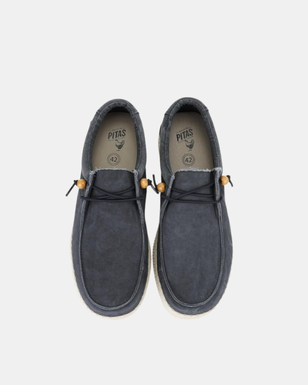  Zapatos Hombre Walkin Pitas Azul WALLABI WASHED