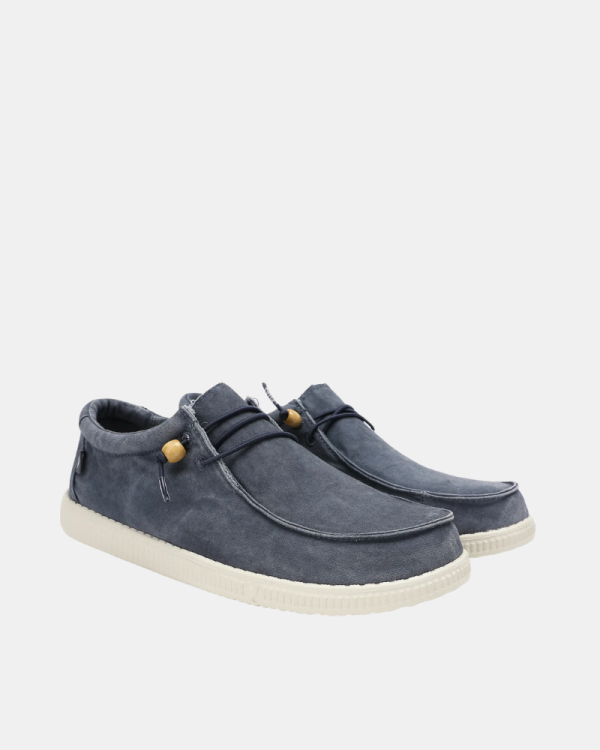  Zapatos Hombre Walkin Pitas Azul WALLABI WASHED
