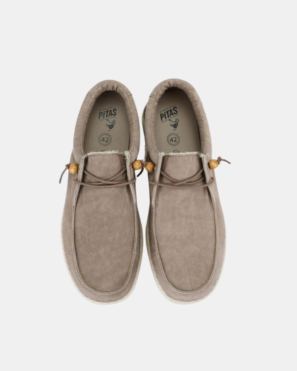  Zapatos Hombre Walkin Pitas Beige WALLABI WASHED