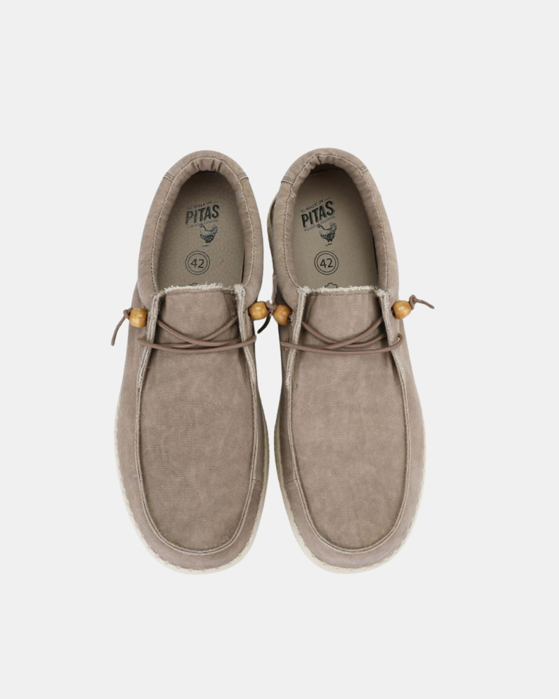 Zapatos Hombre Walkin Pitas Beige WALLABI WASHED