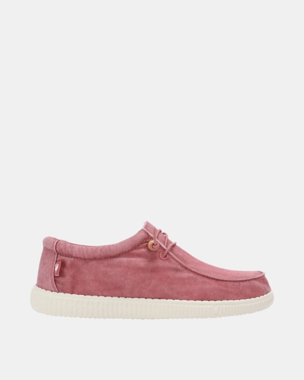  Zapatos Bajos Hombre Walkin Pitas Rojo WALLABI WASHED