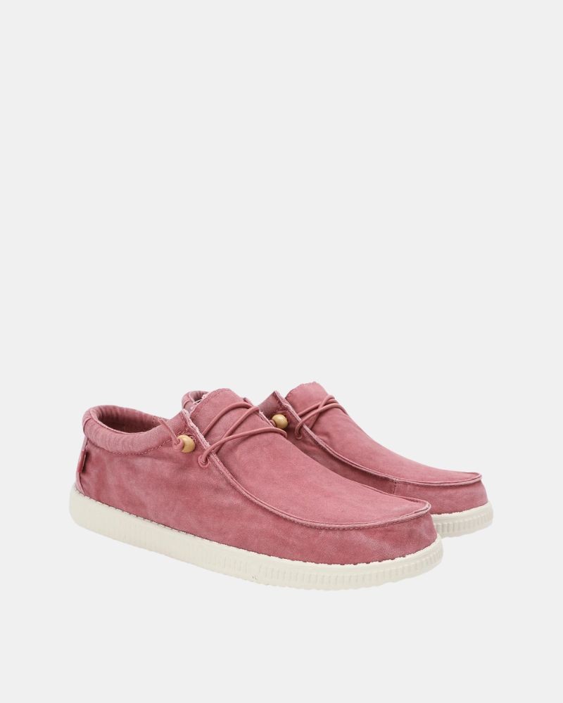  Zapatos Bajos Hombre Walkin Pitas Rojo WALLABI WASHED