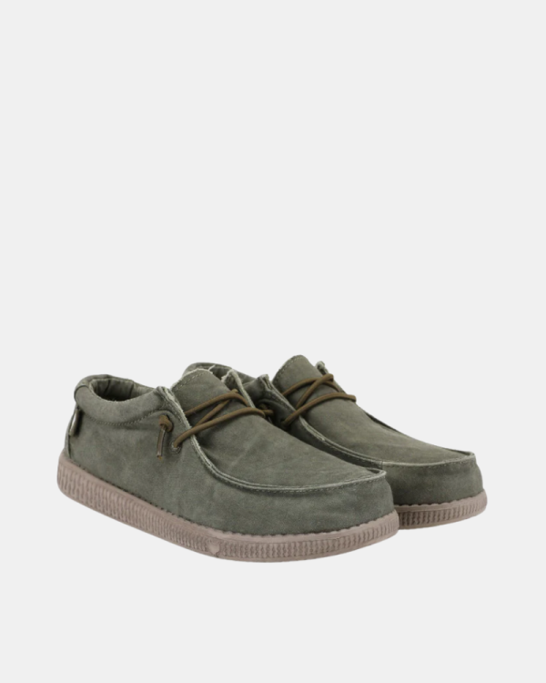  Zapatos Hombre Walkin Pitas Verde WALLABI WASHED