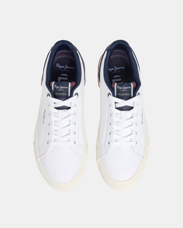  Zapatillas Bajas Hombre PEPE JEANS Blanco PMS300011 KENTON CAMPUS M