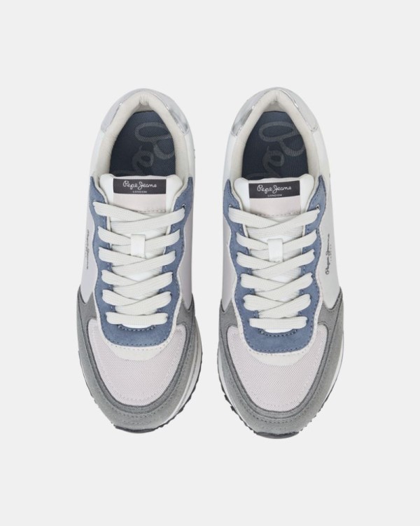  Zapatillas Bajas Mujer PEPE JEANS Azul PLS600033 RUSPER GLITTER W