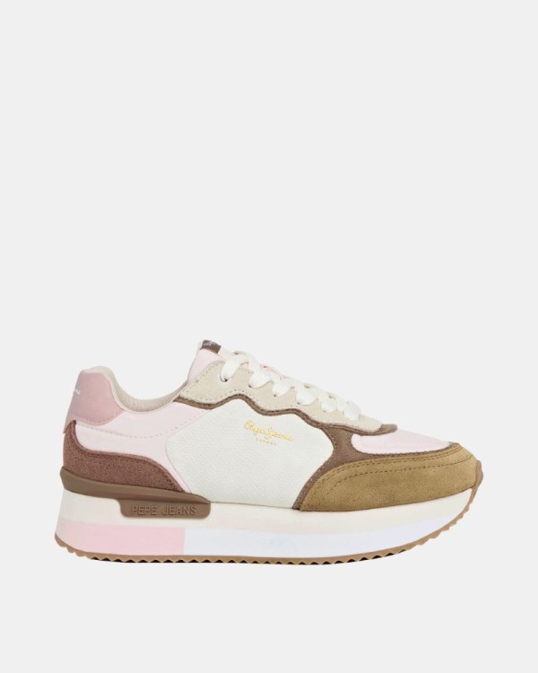 Zapatillas Bajas Mujer PEPE JEANS Beige PLS600034 RUSPER SNAKE W
