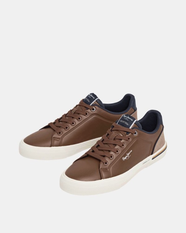  Zapatillas Bajas Hombre PEPE JEANS Marrón PMS300011 KENTON CAMPUS M