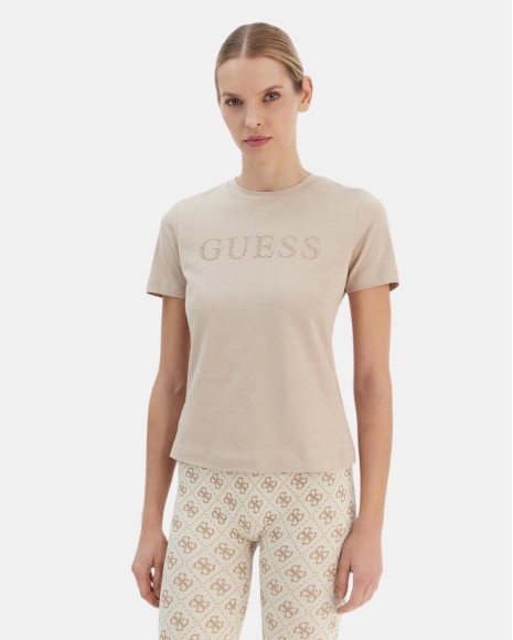  Camisetas Manga corta Mujer GUESS Beige V6RI20J1314