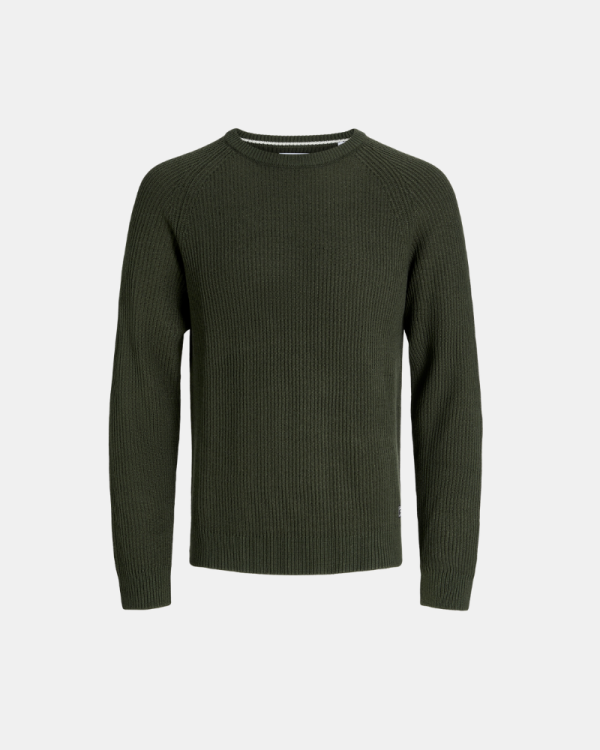  Jersey Manga larga Hombre JACK AND JONES Verde 12278916 PANNEL