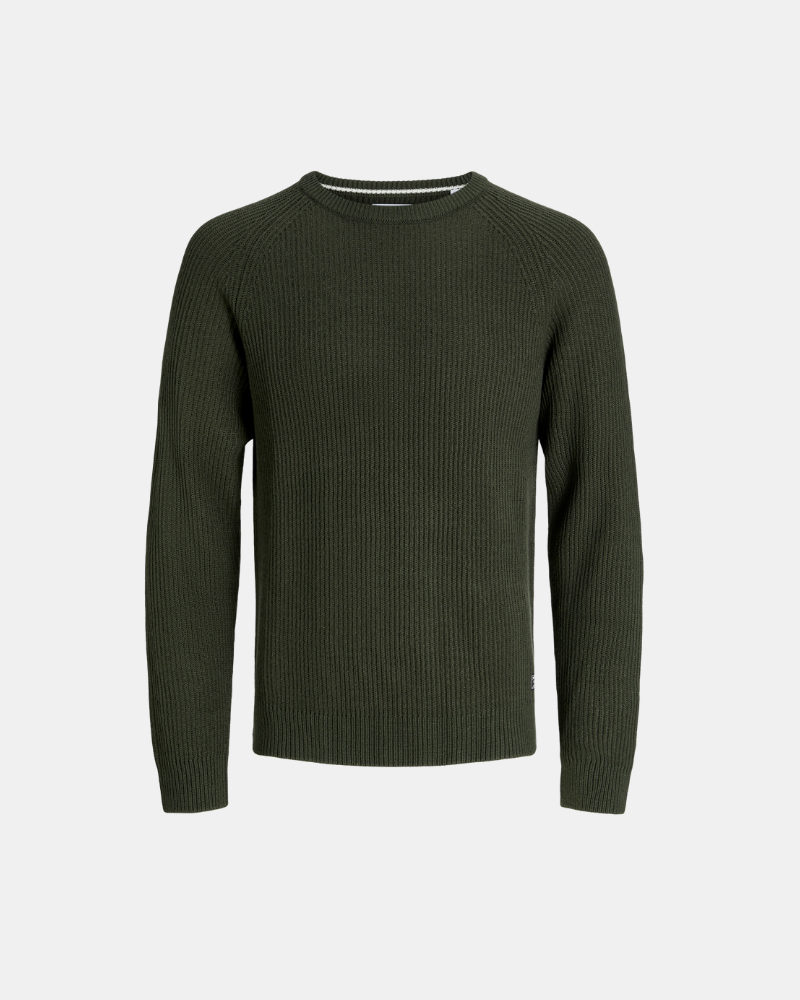  Jersey Manga larga Hombre JACK AND JONES Verde 12278916 PANNEL