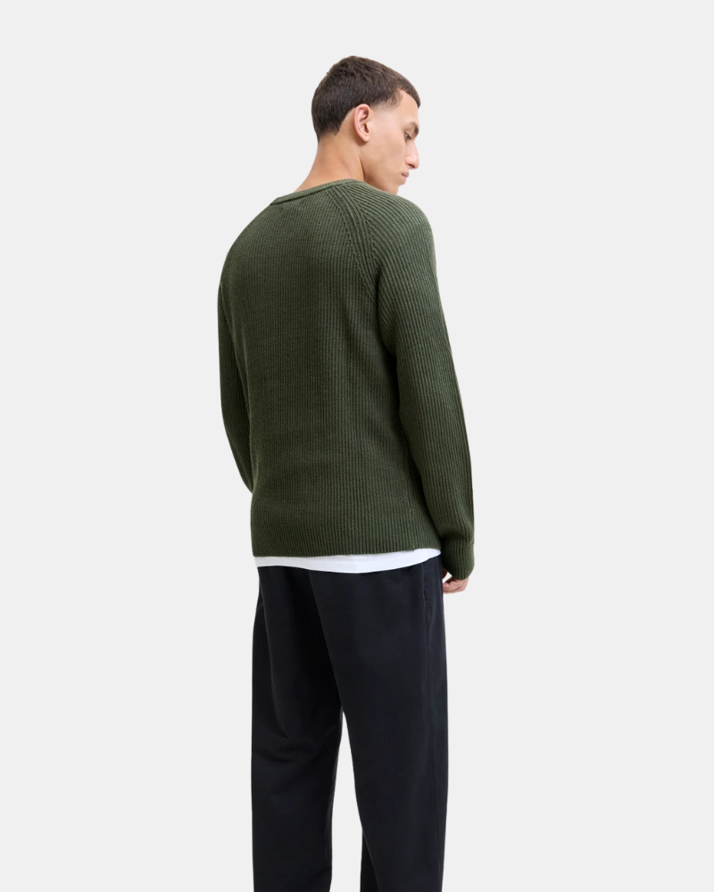  Jersey Manga larga Hombre JACK AND JONES Verde 12278916 PANNEL