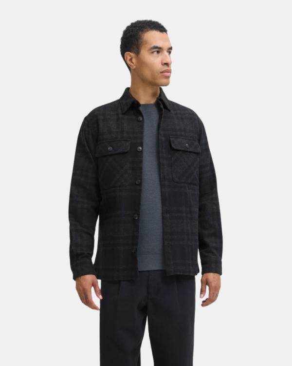  Camisas Manga larga Hombre JACK AND JONES Negro 12286804 RAYLE