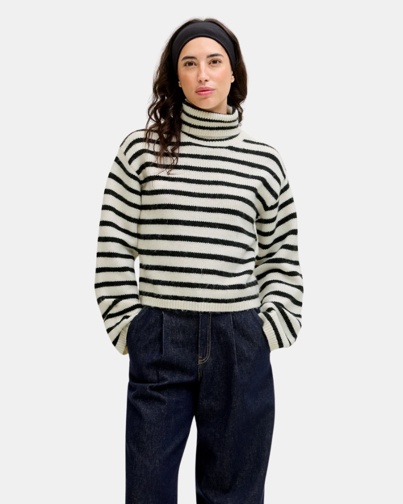  Jersey Manga larga Mujer JACK AND JONES Blanco 12264137 ROSANNA ROLL