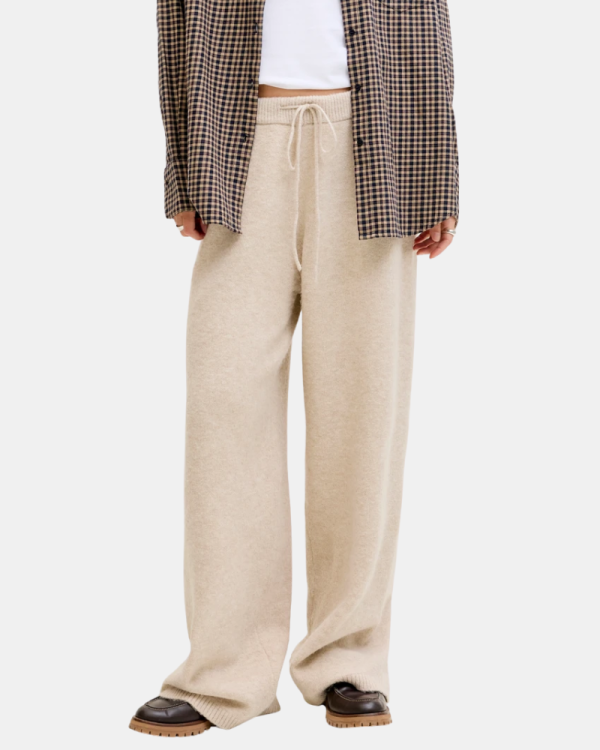  Pantalones Largos Mujer JACK AND JONES Beige 12285427 MERRIT PANT KNIT