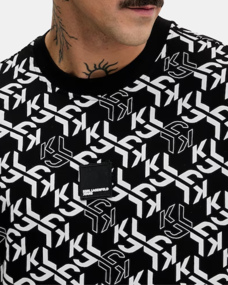  Camisetas Manga corta Hombre Karl Lagerfeld Negro B1M17070