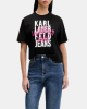  Camisetas Manga corta Mujer Karl Lagerfeld Negro B1W17057