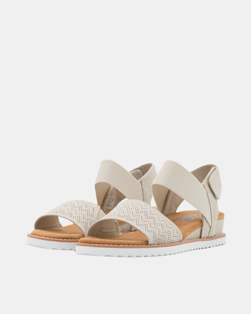  Sandalias Abiertas Mujer SKECHERS Blanco 31440 BOBS DESERT KISS