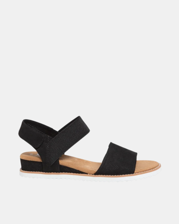  Sandalias Abiertas Mujer SKECHERS Negro 31440 BOBS DESERT KISS
