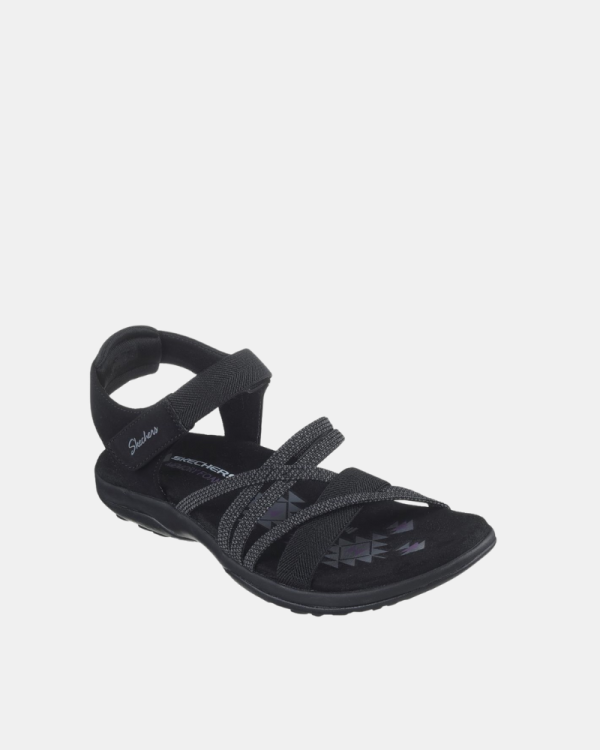  Sandalias Abiertas Mujer SKECHERS Negro 163193 REGGAE SLIM MEADOW GRAZER