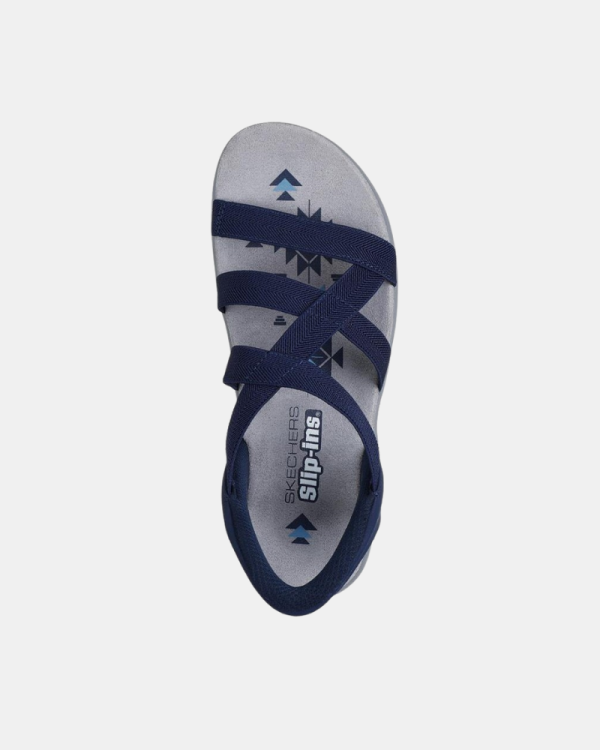  Sandalias Abiertas Mujer SKECHERS Azul 163460 SLIP INS REGGAE SLIM