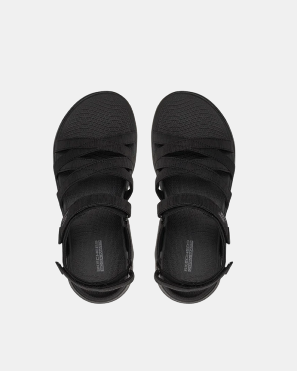  Sandalias Abiertas Mujer SKECHERS Negro 141450 GO WALK FLEX SUNSHINE