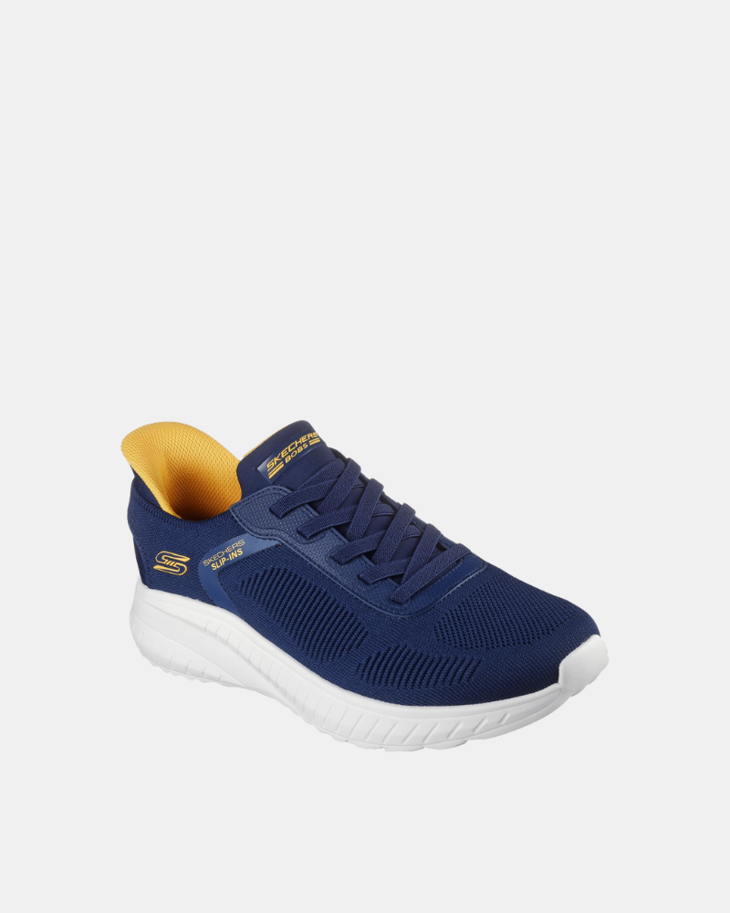  Zapatillas Bajas Hombre SKECHERS Azul 118312 SLIP INS BOBS SPORT SQUAD CHAOS SOLID STEP