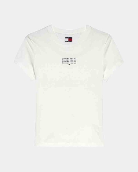  Camisetas Manga corta Mujer TOMMY HILFIGER Blanco DW0DW21841YBL