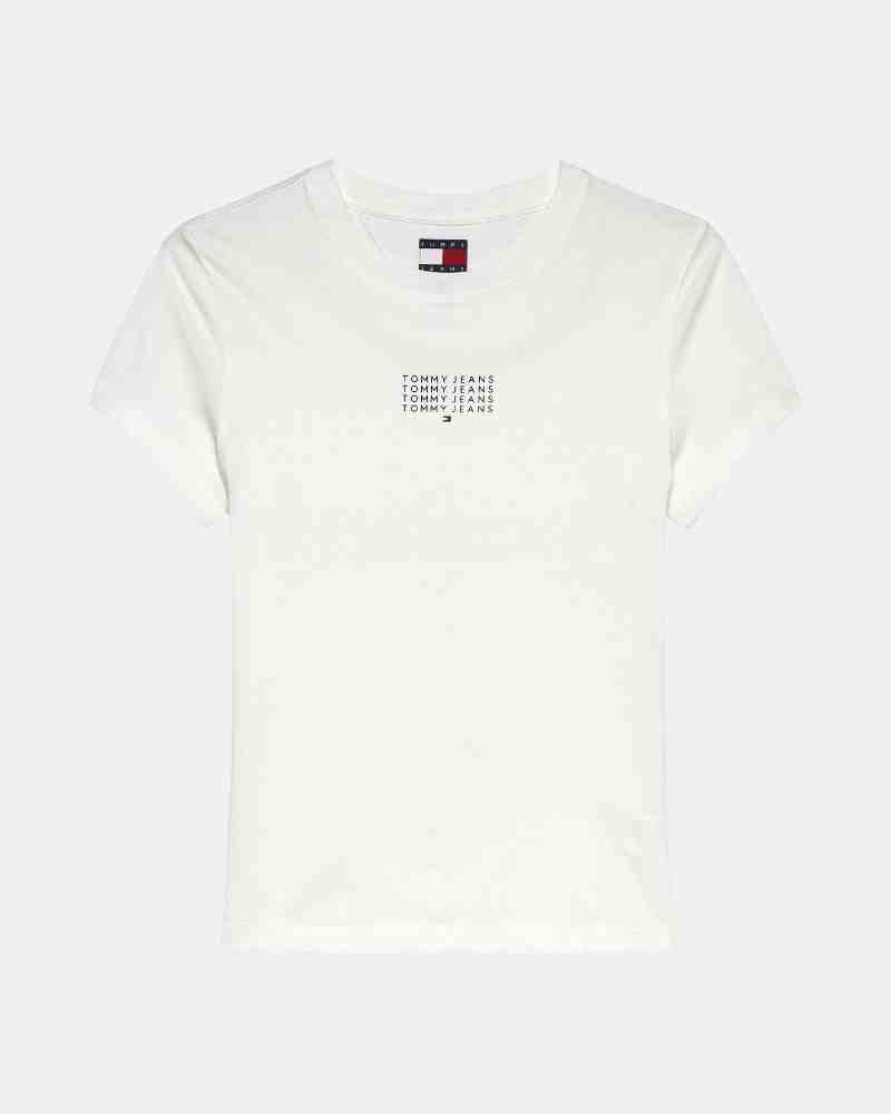  Camisetas Manga corta Mujer TOMMY HILFIGER Blanco DW0DW21841YBL