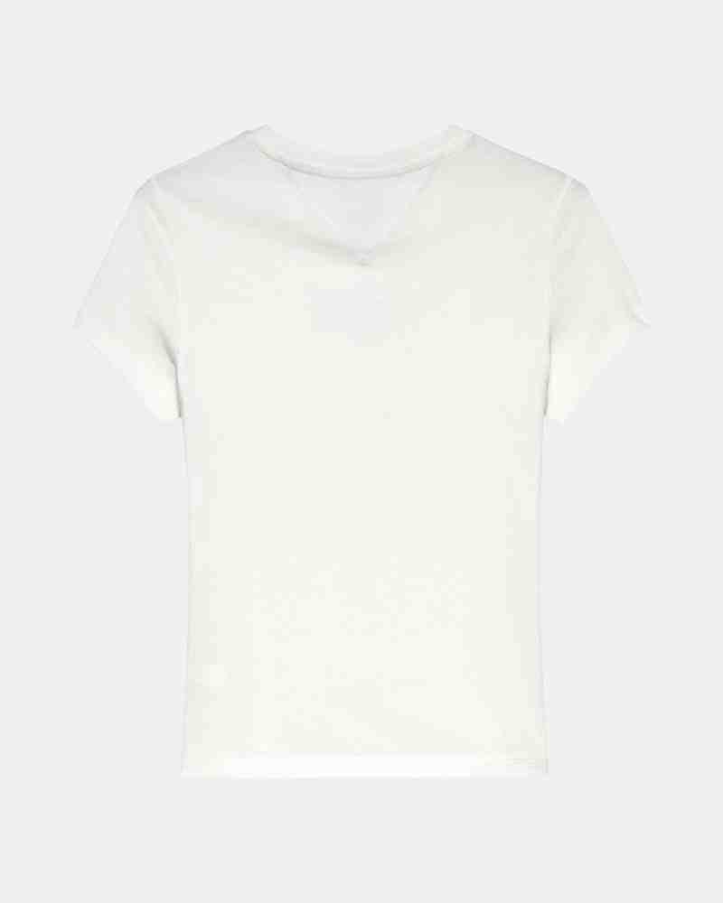  Camisetas Manga corta Mujer TOMMY HILFIGER Blanco DW0DW21841YBL
