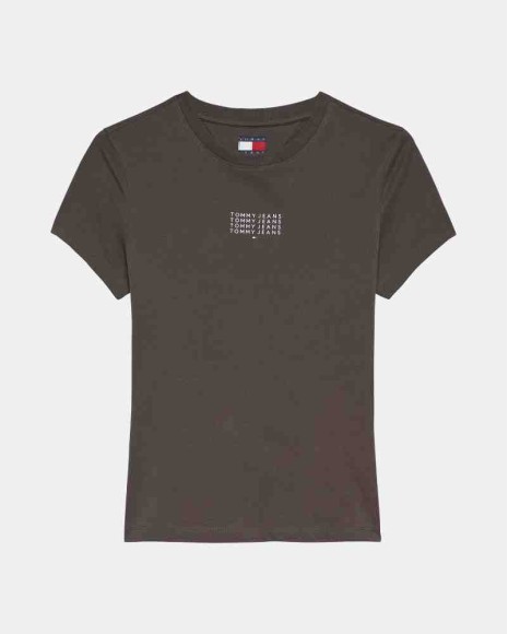  Camisetas Manga corta Mujer TOMMY HILFIGER Marrón DW0DW21841GW1