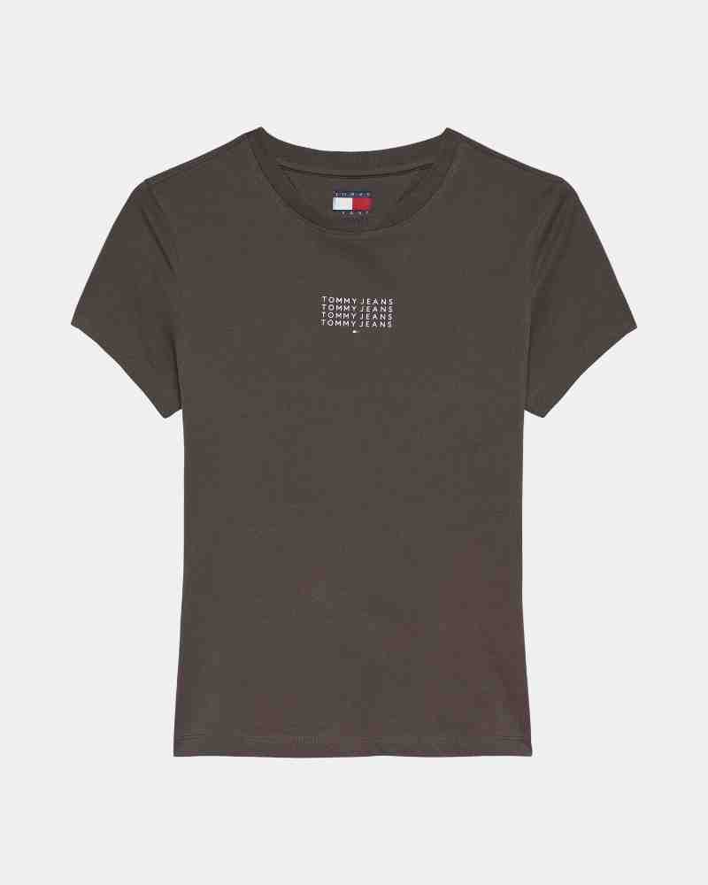  Camisetas Manga corta Mujer TOMMY HILFIGER Marrón DW0DW21841GW1